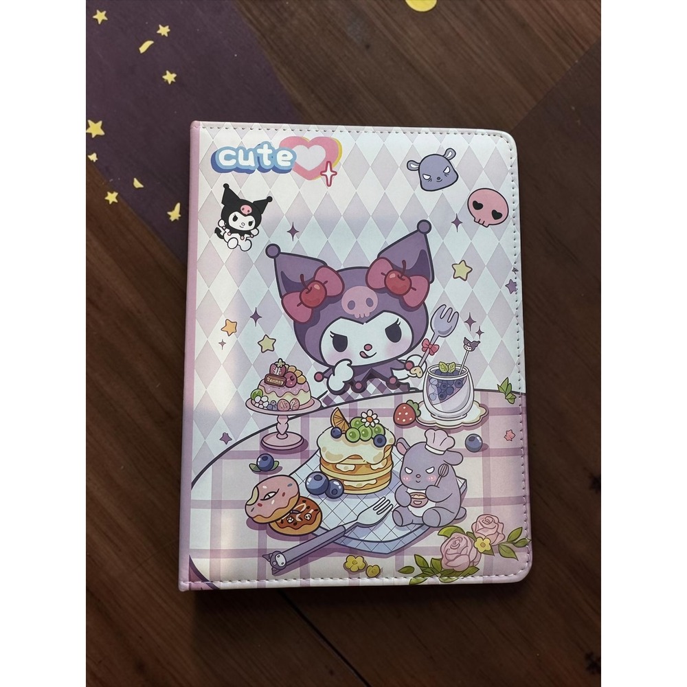 Sanrio Kuromi A5 Journal Notebook Cafe Theme Padded Cover Pink Purple 6x8